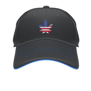American Flag Leaf Hat