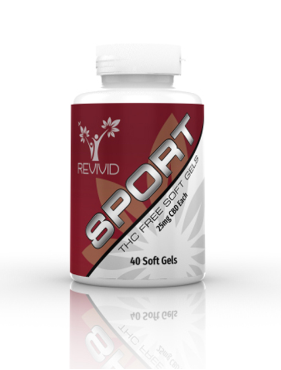 Revivid SPORT THC-Free Soft Gels (1000mg CBD)